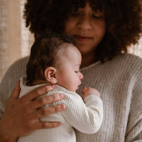 Dirkje baby boxpak offwhite Ecru Jongens Meisjes Katoen Ronde hals Effen 68