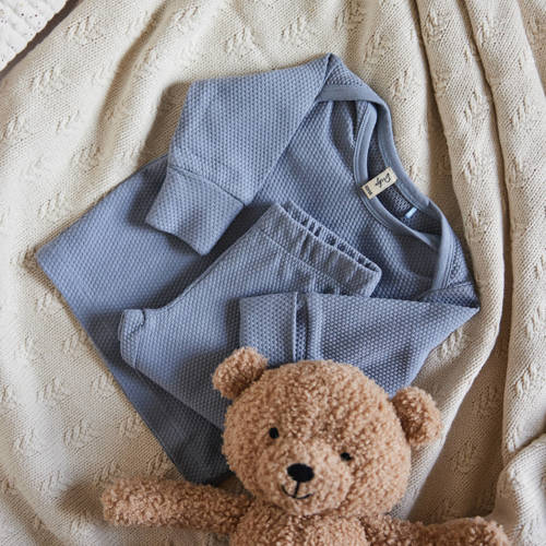 Dirkje broek + longsleeve blauw Shirt + broek Jongens Katoen Ronde hals 74