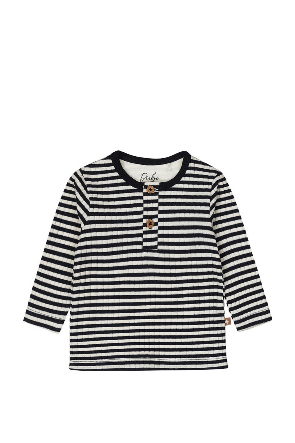 DIRKJE Baby-Jungen Langarm T-Shirt Organic Cotton - Gestreift