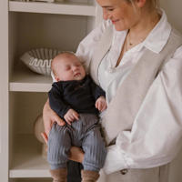 thumbnail: Dirkje baby longsleeve met printopdruk blauw