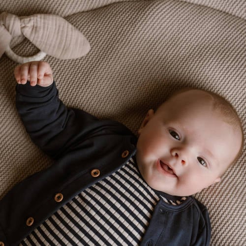 Dirkje vest + longsleeve + broek blauw wit Shirt + broek Jongens Stretchkatoen Ronde hals 56