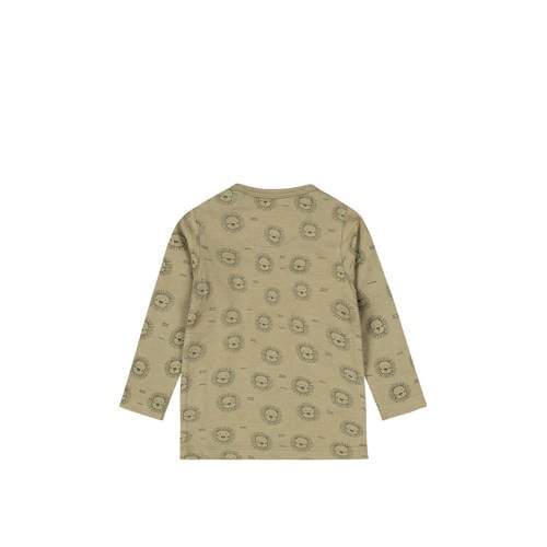 Dirkje baby longsleeve met all over print groen Jongens Stretchkatoen All over print 74