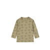 Dirkje baby longsleeve met all over print groen
