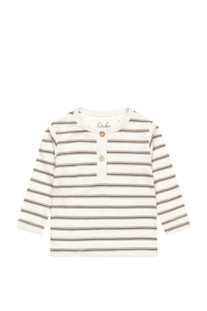 baby gestreepte longsleeve wit/blauw