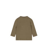 thumbnail: Dirkje baby longsleeve met printopdruk groenbruin