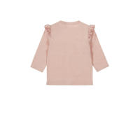 thumbnail: Dirkje baby longsleeve met printopdruk en ruches roze