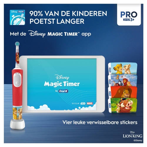 Oral-B Pro Kids The Lion King elektrische tandenborstel - met reisetui