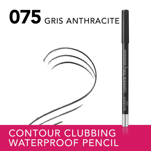 Bourjois Contour Clubbing Waterproof oogpotlood Gris anthracite 75 Groen