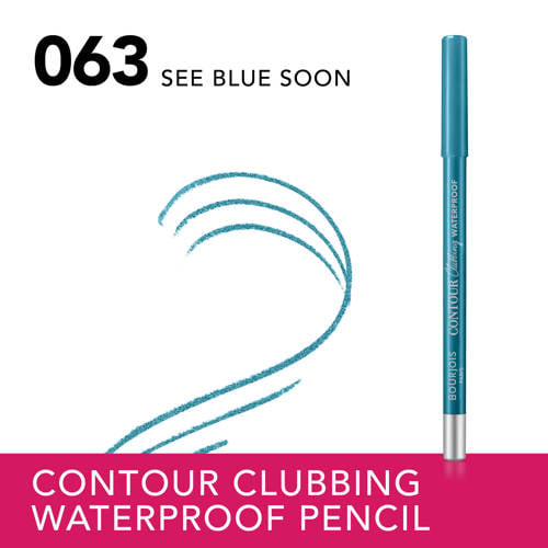 Bourjois Contour Clubbing Waterproof oogpotlood Sea blue soon 63 Blauw