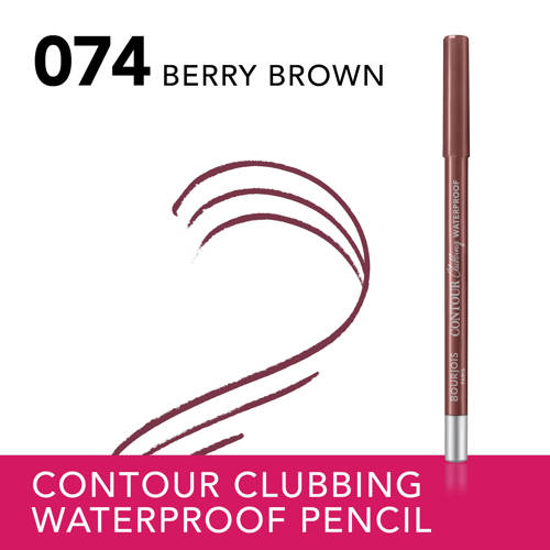 Bourjois Contour Clubbing Waterproof oogpotlood Berry Brown 74 Bruin
