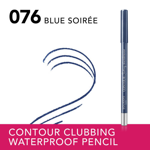 Bourjois Contour Clubbing Waterproof oogpotlood Blue Soirée 76 Blauw