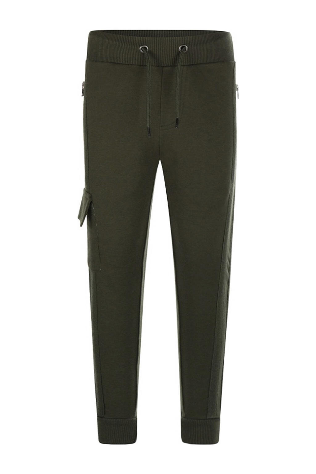 Groene jongens Koko Noko regular fit joggingbroek van katoen met effen