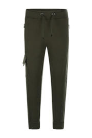 thumbnail: Groene jongens Koko Noko regular fit joggingbroek van katoen met effen