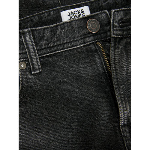 jack & jones JUNIOR relaxed jeans JJICHRIS JJORIGINAL black denim Zwart 158