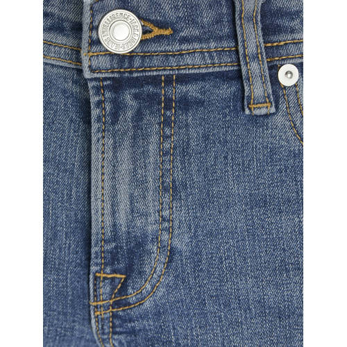 jack & jones JUNIOR slim fit jeans JJIGLENN JJORIGINAL blue denim Blauw 140