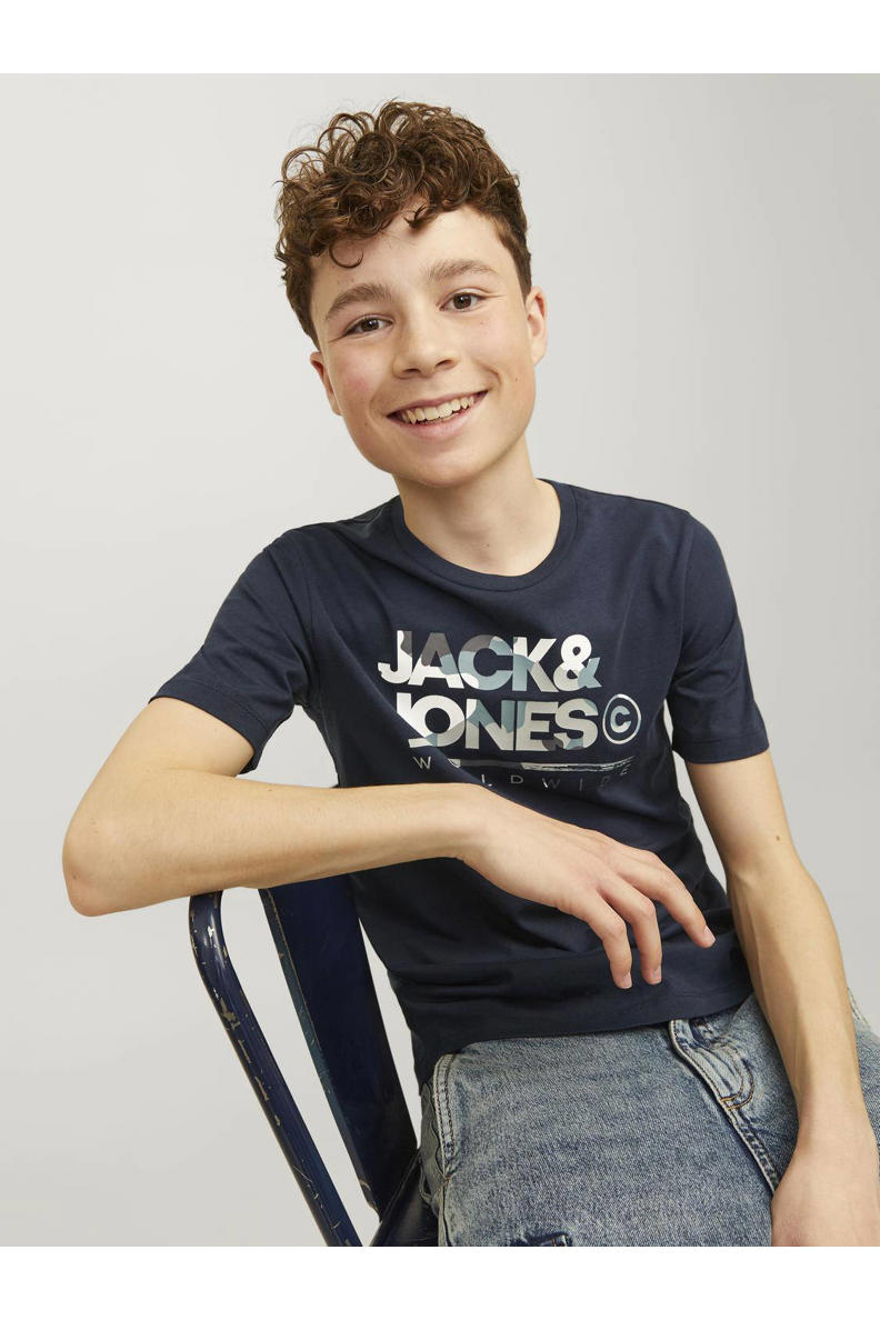 JACK&JONES JUNIOR JCOMOUNTAIN Logo Sweat Crew Neck SN Jnr, Maglia di Tuta Bambino, Black