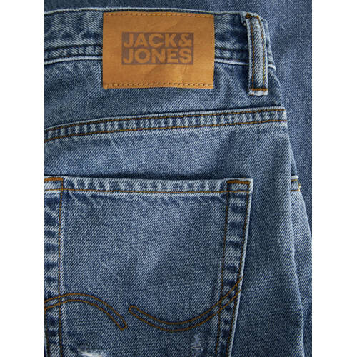 jack & jones JUNIOR relaxed jeans JJICHRIS JJORIGINAL blue denim Blauw 128