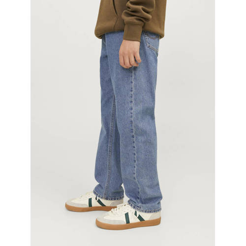 jack & jones JUNIOR relaxed jeans JJICHRIS JJORIGINAL blue denim Blauw 170