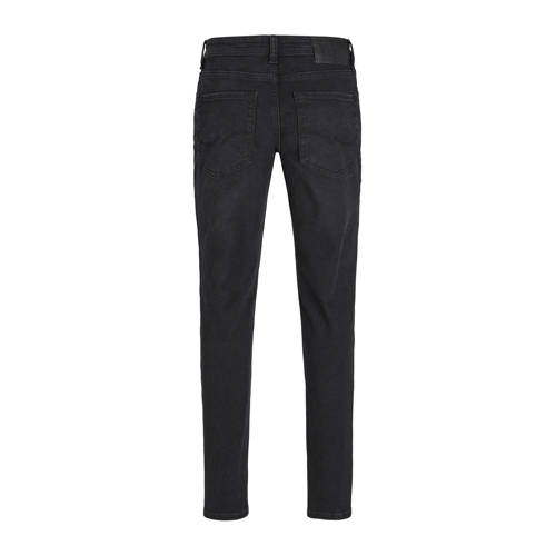 jack & jones JUNIOR slim fit jeans JJIGLENN JJORIGINAL black denim Zwart 170
