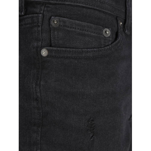 jack & jones JUNIOR slim fit jeans JJIGLENN JJORIGINAL black denim Zwart 170