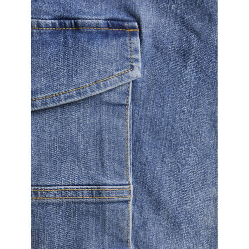 jack & jones JUNIOR slim fit jeans JJIPAUL JJFLAKE blue denim Blauw Effen 140