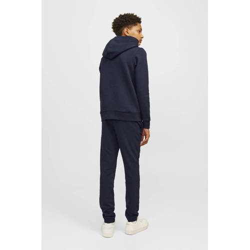 jack & jones JUNIOR hoodie JJELOGO met logo donkerblauw Sweater Logo 164