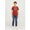 JACK & JONES JUNIOR T-shirt JJELOGO met logo warmrood