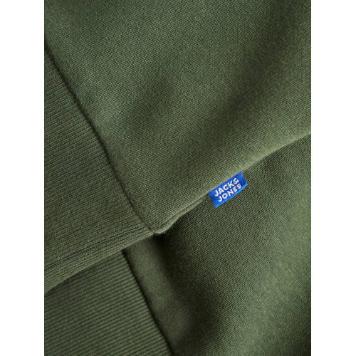 jack & jones JUNIOR hoodie JJELOGO met logo warm donkergroen Sweater Logo 128