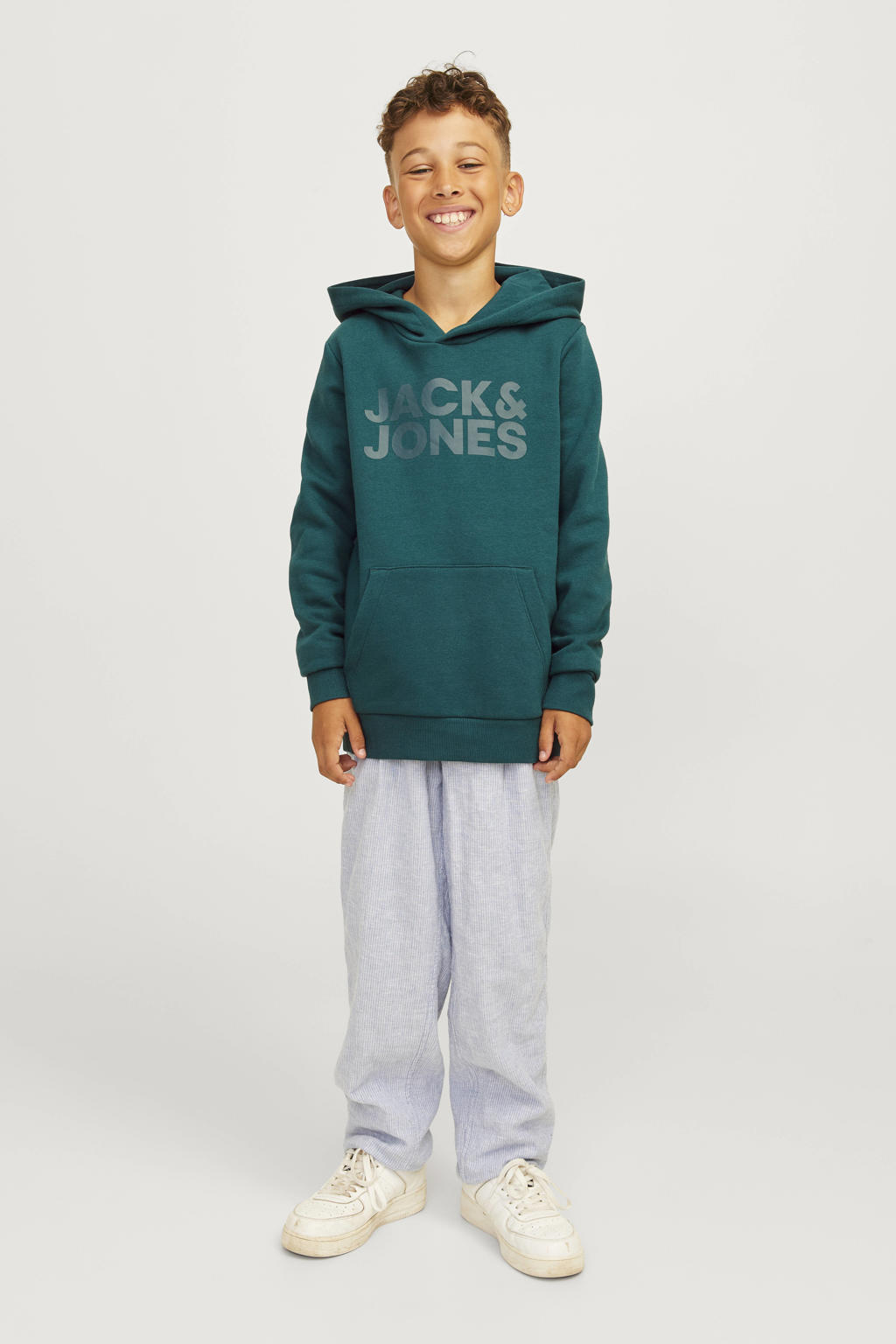 JACK & JONES JUNIOR hoodie JJECORP met tekst