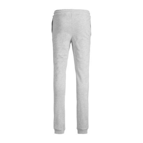 jack & jones JUNIOR joggingbroek JPSTGORDON JJSWIFT met logo wit melange Jongens Sweat 152