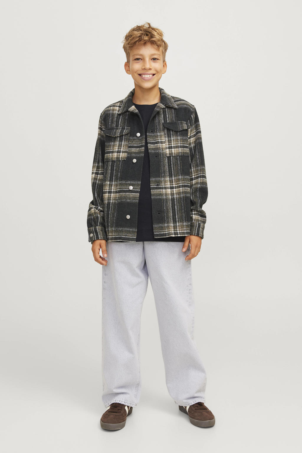 JACK & JONES JUNIOR T-shirt JJESWIFT met printopdruk wit
