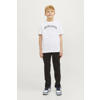 JACK & JONES JUNIOR T-shirt JJECALEB VARSITY met logo wit