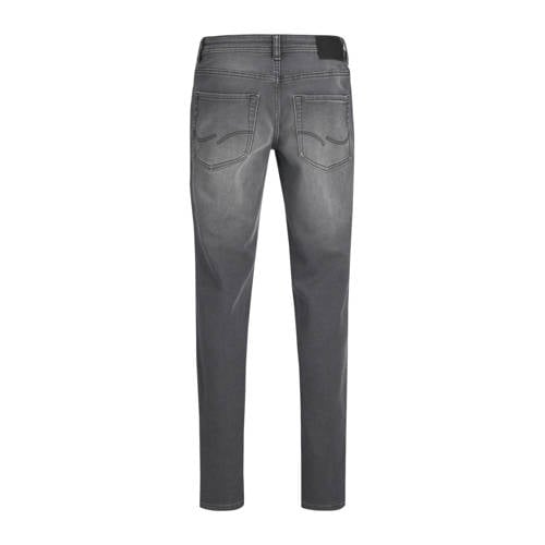 jack & jones JUNIOR slim fit jeans JJIGLENN JJORIGINAL grey denim Grijs Jongens Stretchdenim 176