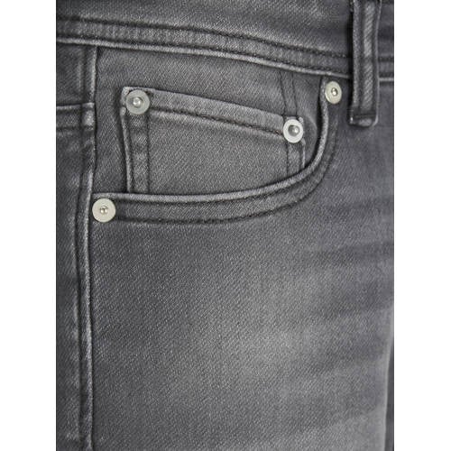 jack & jones JUNIOR slim fit jeans JJIGLENN JJORIGINAL grey denim Grijs Jongens Stretchdenim 176