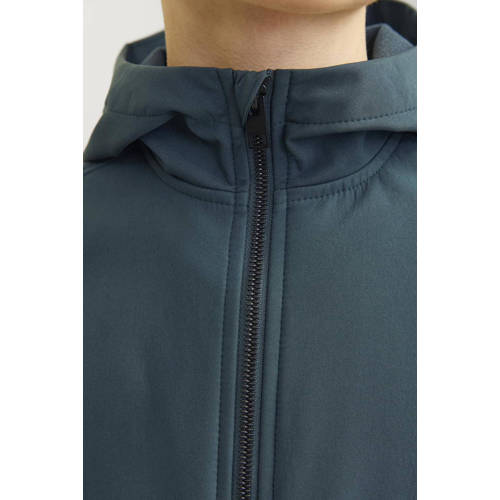 jack & jones JUNIOR softshell jas JJEBASIC SOFTSHELL Groen Effen 128