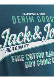 thumbnail: JACK & JONES JUNIOR T-shirt JJELOGO met logo petrol