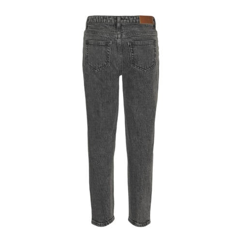 VERO MODA GIRL high waist mom jeans VMOLIVIA medium grey denim Grijs Effen 164