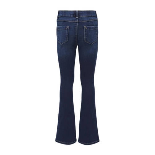Only KIDS GIRL flared jeans KOGROYAL dark blue denim Blauw Meisjes Stretchdenim 158