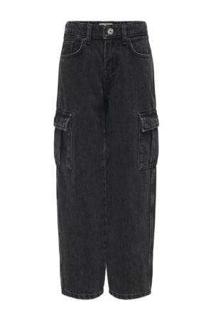 KIDS ONLY Kogsylvie Clean Wde Leg DNM Bj13964 Noos jeansbroek, donkerblauw denim, 140 meisjes, Donkerblauw denim, 140 cm