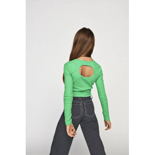 Only KIDS GIRL longsleeve KOGNESSA LIFE felgroen Meisjes Stretchkatoen Ronde hals 158 164