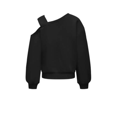 Only KIDS GIRL sweater KOGSEEMA met printopdruk zwart Printopdruk 134 140