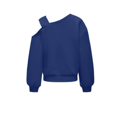 Only KIDS GIRL sweater KOGSEEMA met printopdruk hardblauw Printopdruk 146 152