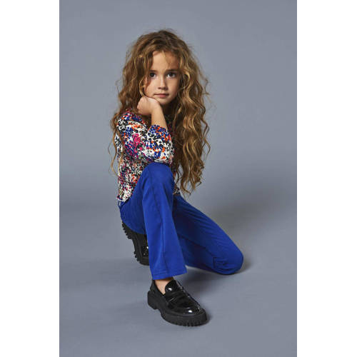 Only KIDS GIRL flared broek KOGANNE hardblauw Meisjes Katoen Effen 164