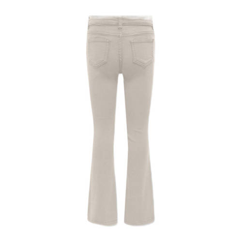 Only KIDS GIRL flared broek KOGANNE greige Beige Meisjes Katoen Effen 158