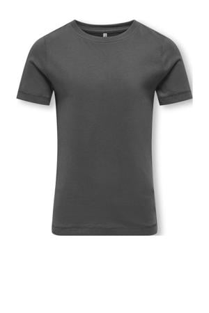T-shirt KOGDOLLA met backprint donkergrijs