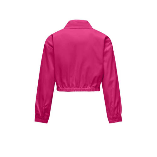 Only KIDS GIRL blouse KOGOREGON fuchsia Roze Meisjes Polyester Klassieke kraag 158