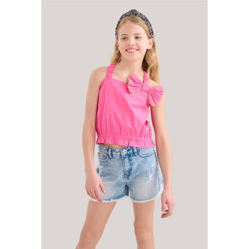 Shoeby top roze Meisjes Katoen Vierkante hals Effen 158 164