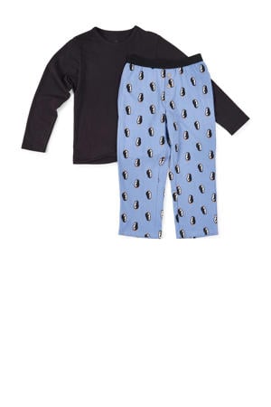pyjama met all over print op de broek