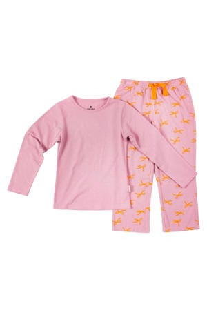 pyjama met all over print op de broek