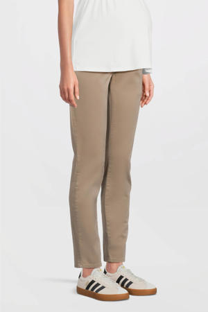 regular fit zwangerschapsbroek Chino zand